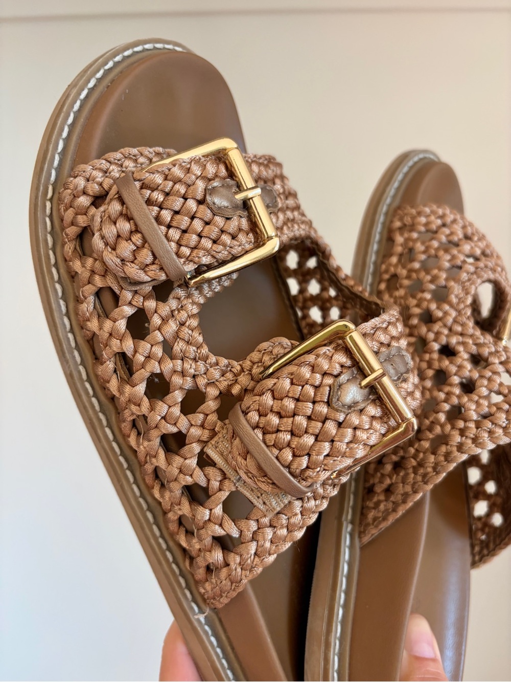 ✨ Universal Thread | Women’s | Kylie Woven Double-Buckle Slide Sandals | 8.5